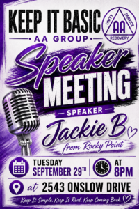 Tuesdays KIB Speakers For Sept @ Keep It Basic Group
